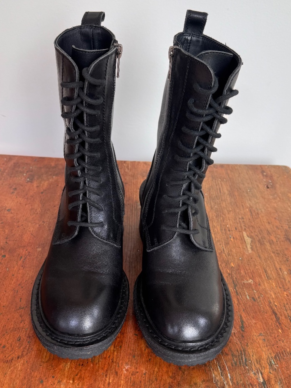 ANN DEMEULEMEESTER Heike Lace-Up Ankle Boots